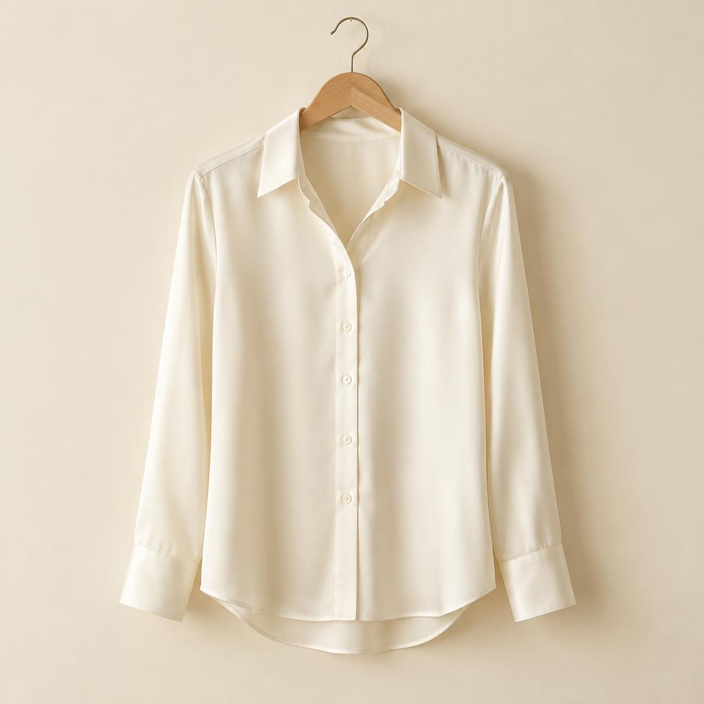 Silk Button-Up Shirt