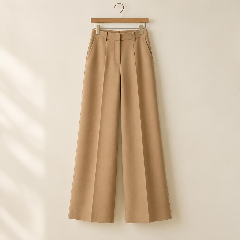 Wide-Leg Tailored Trousers